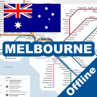 Melbourne Bus Train Tram Map